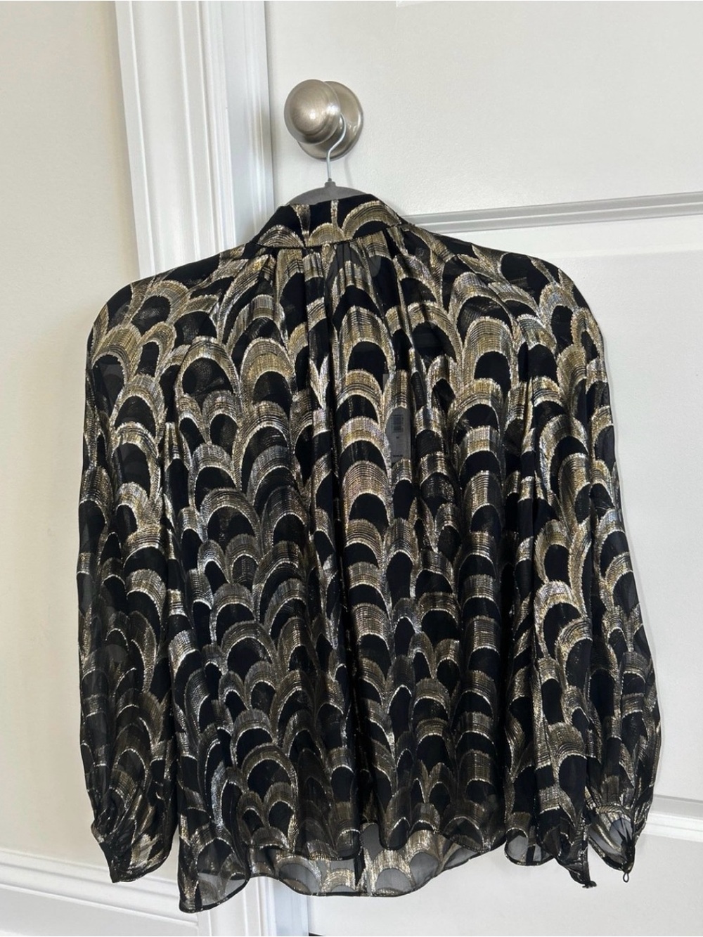 NWT Banana Republic Mali Blouse in Black